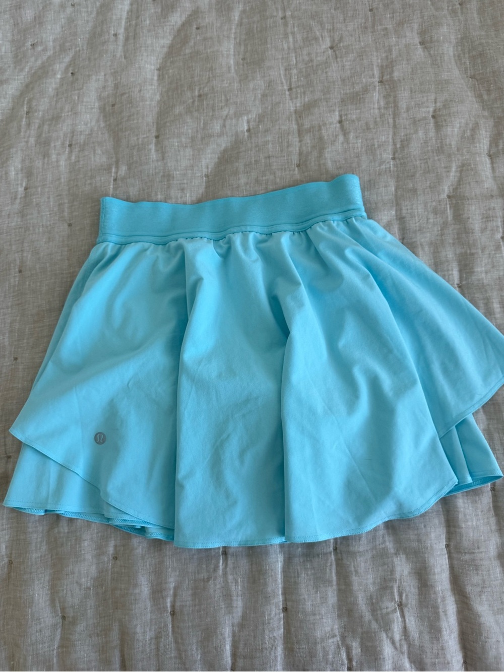 Lululemon Court Rival HR Tennis Skort Skirt Athleisure Cyan Aqua Blue Size 4 - Picture 3 of 9